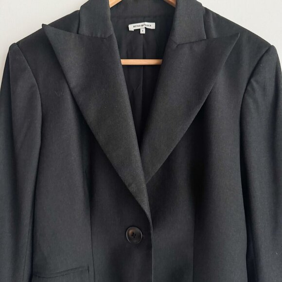 Arthur Mendonca Black Classic 2 Button Blazer 8 - Picture 2 of 8